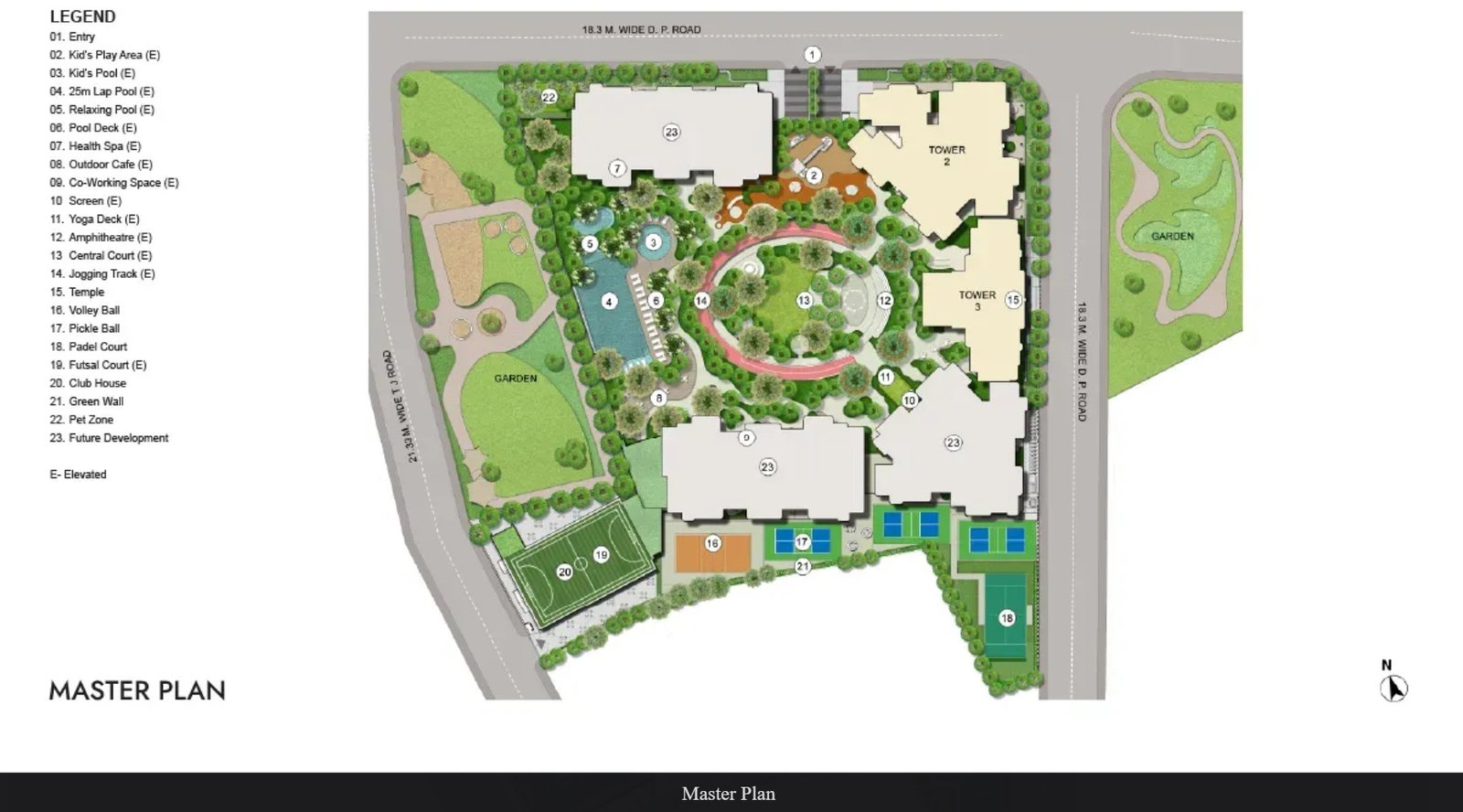 Baya Sunrise Sky Crest Collection Master Plan - Dadar East Highrise